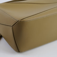 Loewe Small Puzzle Edge Pistachio with Canvas Strap