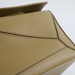 Loewe Small Puzzle Edge Pistachio with Canvas Strap
