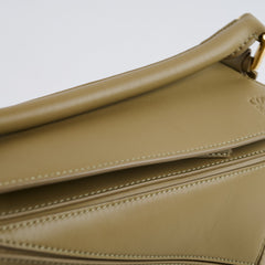 Loewe Small Puzzle Edge Pistachio with Canvas Strap