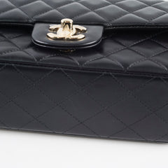 Chanel Mini Rectangular Lambskin Black Microchip