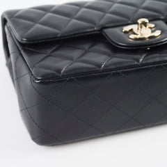 Chanel Mini Rectangular Lambskin Black Microchip