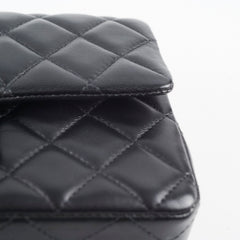 Chanel Mini Rectangular Lambskin Black Microchip