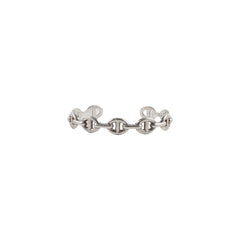 Hermes Sterling Silver Chaine D'ancre Bracelet LG