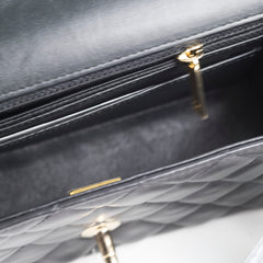 Chanel Mini Rectangular Lambskin Black Microchip