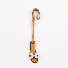 Hermes Oran Nano Bag Charm Blue Brume