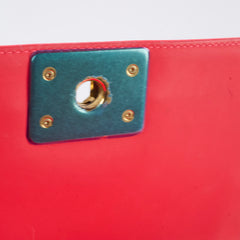 Chanel Boy Small Patent Bright Pink