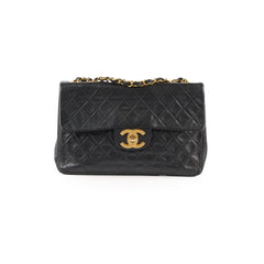 Chanel Vintage Maxi Flap 24K Lambskin Black