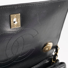 Chanel Small Trendy CC Lambskin Black Series 30