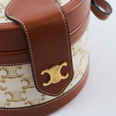Celine Tambour Box White Canvas