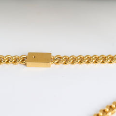 Saint Laurent Kate Tassel Croc Embossed Ivory