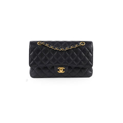 Chanel Medium/Large Caviar Double Classic Flap Black