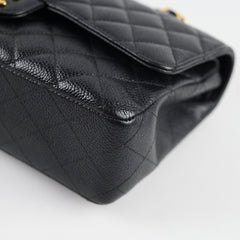 Chanel Medium/Large Caviar Double Classic Flap Black