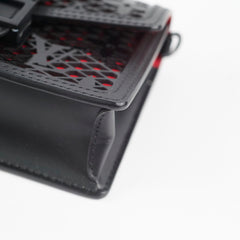 Louis Vuitton Lace Dauphine Chain Bag Black/Red