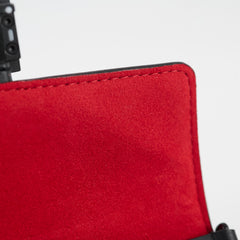 Louis Vuitton Lace Dauphine Chain Bag Black/Red