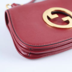 Gucci Blondie Mini Shoulder Bag Dark Red