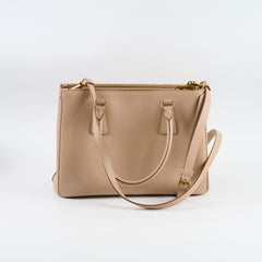 Prada Galleria Saffiano Medium Tote Beige