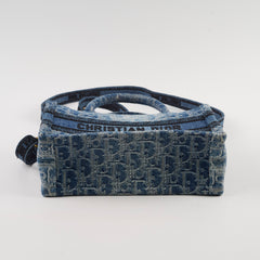 Christian Dior Mini Book Tote Denim Blue