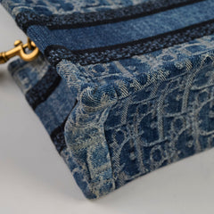 Christian Dior Mini Book Tote Denim Blue