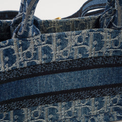 Christian Dior Mini Book Tote Denim Blue
