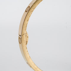 Cartier Small Model Love Bracelet Size 15 Yellow Gold 2019