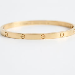 Cartier Small Model Love Bracelet Size 15 Yellow Gold 2019
