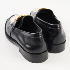 Chanel Loafers Size 37.5 Black White
