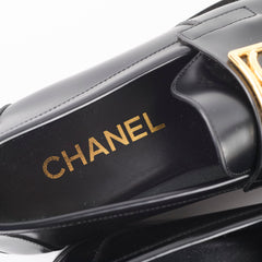 Chanel Loafers Size 37.5 Black White