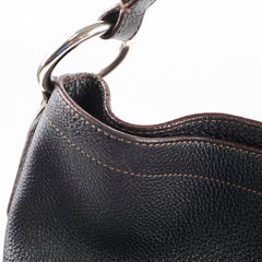 Prada Vitello Daino Hobo Bag Black