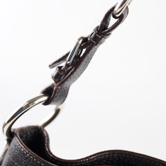 Prada Vitello Daino Hobo Bag Black