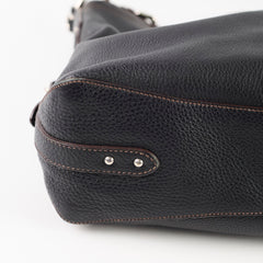 Prada Vitello Daino Hobo Bag Black