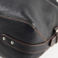 Prada Vitello Daino Hobo Bag Black