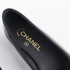 Chanel Ballet Flats Size 37 Black