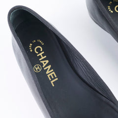 Chanel Ballet Flats Size 37 Black