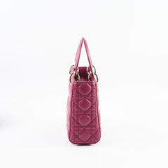 Christian Dior Small Lady Dior Magenta