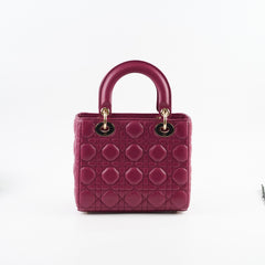 Christian Dior Small Lady Dior Magenta