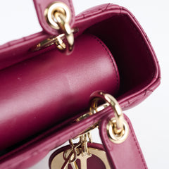 Christian Dior Small Lady Dior Magenta