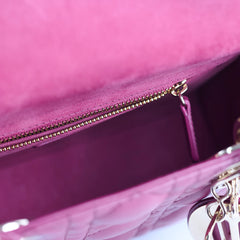 Christian Dior Small Lady Dior Magenta
