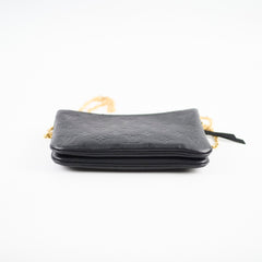 Louis Vuitton Double Zip Pochette Empreinte Black