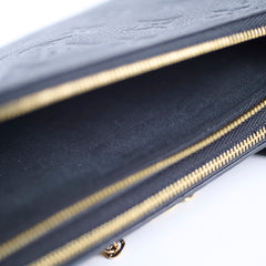 Louis Vuitton Double Zip Pochette Empreinte Black
