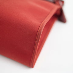 Hermes Herbag Zip 31 Rouge H - T Stamp