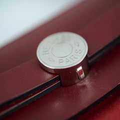 Hermes Herbag Zip 31 Rouge H - T Stamp