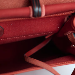 Hermes Herbag Zip 31 Rouge H - T Stamp