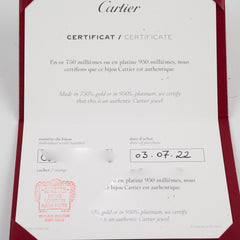 Cartier Love Open Cuff Bracelet Size 17 2022