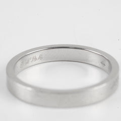 Cartier C De Wedding Band White Gold Size 55