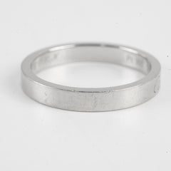 Cartier C De Wedding Band White Gold Size 55
