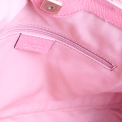 Gucci GG Canvas Eclipse Shoulder Bag Pink Trim