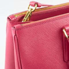 Prada Large Galleria Saffiano Leather Bag Pink