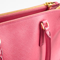 Prada Large Galleria Saffiano Leather Bag Pink