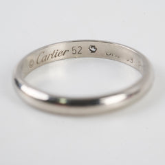 Cartier 1895 Wedding Band 2.6MM Ring Size 52