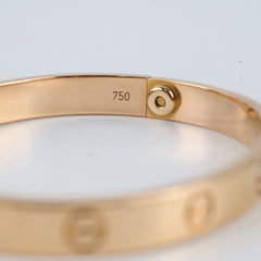 Cartier Classic Love Bracelet Size 16 Rose Pink Gold